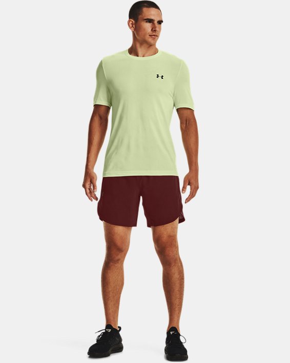 Men's UA Seamless Radial Short Sleeve, Green, pdpMainDesktop image number 2